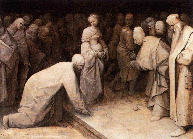 Pieter Bruegel the Elder Christ and the Woman Taken in Adultery china oil painting image